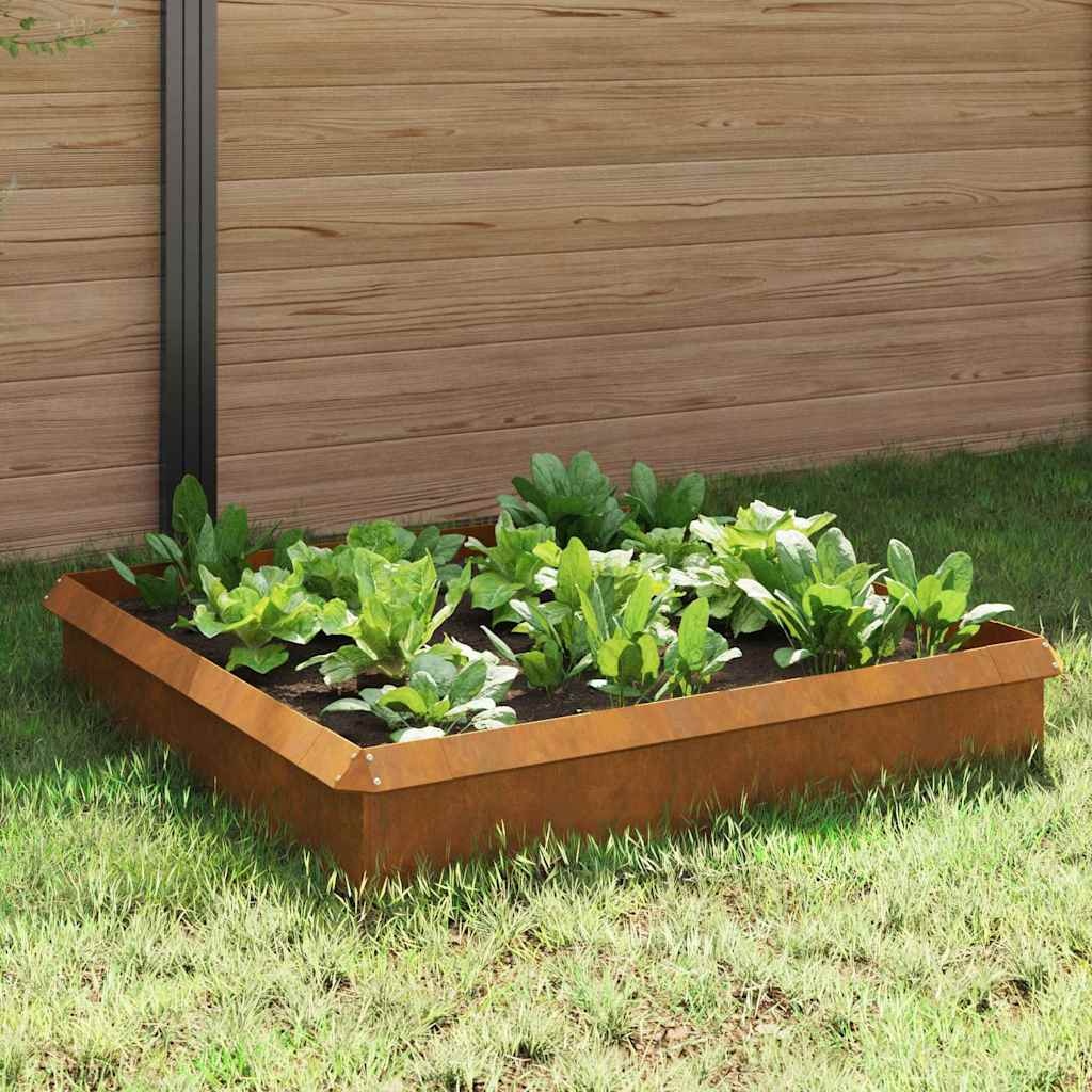 VidaXL Slakkenhekken 8 pcs Roestig Cortenstaal