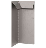 VidaXL Slakkenhekje 4 pcs Roestig 10 x 10 x 25 cm Cortenstaal