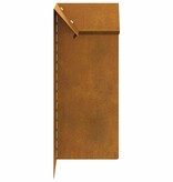 VidaXL Slakkenhekje 4 pcs Roestig 10 x 10 x 25 cm Cortenstaal