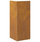 VidaXL Slakkenhekje 4 pcs Roestig 10 x 10 x 25 cm Cortenstaal