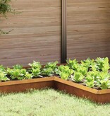 VidaXL Slakkenhekje Roestig 10 x 10 x 25 cm Cortenstaal