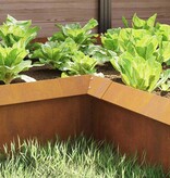 VidaXL Slakkenhekje Roestig 10 x 10 x 25 cm Cortenstaal