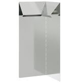 VidaXL Slakkenhekje Zilver 10 x 10 x 25 cm Gegalvaniseerd staal