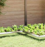 VidaXL Slakkenhekje 4 pcs Zilver 10 x 10 x 25 cm Roestvrij staal