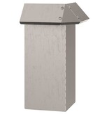 VidaXL Slakkenhekje 4 pcs Roestig 13,5 x 13,5 x 25 cm Cortenstaal