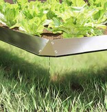 VidaXL Slakkenhekje 4 pcs Zilver 13,5 x 13,5 x 25 cm