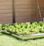 VidaXL Slakkenhekje Zilver 13,5 x 13,5 x 25 cm Gegalvaniseerd staal