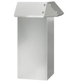 VidaXL Slakkenhekje Zilver 13,5 x 13,5 x 25 cm Gegalvaniseerd staal