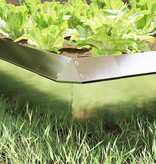 VidaXL Slakkenhekje 4 pcs Zilver 13,5 x 13,5 x 25 cm Roestvrij staal