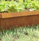 VidaXL Slakkenhekje 16 pcs Roestig 100 x 3,5 x 25 cm Cortenstaal