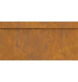 VidaXL Slakkenhekje 4 pcs Roestig 50 x 3,5 x 25 cm Cortenstaal