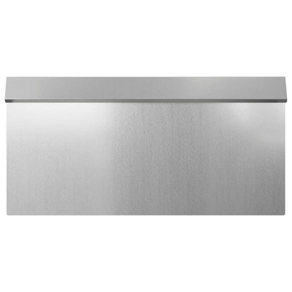 VidaXL Slakkenhekje 16 pcs Zilver 50 x 3,5 x 25 cm