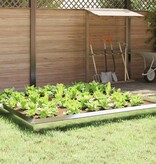 VidaXL Slakkenhekje Zilver 50 x 3,5 x 25 cm Roestvrij staal