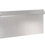 VidaXL Slakkenhekje Zilver 50 x 3,5 x 25 cm Roestvrij staal