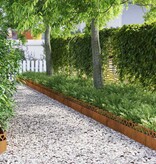 VidaXL Gazonranden 10 pcs Roestig 103 x 0,05 x 22 cm Cortenstaal