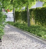 VidaXL Gazonranden 10 pcs Zilver 103 x 0,05 x 22 cm Roestvrij staal