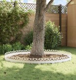 VidaXL Gazonranden 30 pcs Wit 103 x 0,05 x 22 cm Staal