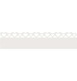 VidaXL Gazonranden 20 pcs Wit 103 x 0,05 x 22 cm Staal