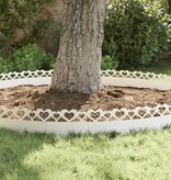 VidaXL Gazonranden 10 pcs Wit 103 x 0,05 x 22 cm Staal