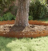 VidaXL Gazonranden 20 pcs Roestig 103 x 0,05 x 22 cm Cortenstaal