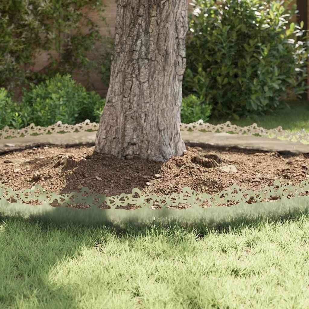 VidaXL Gazonranden 10 pcs Zilver 103 x 0,05 x 22 cm