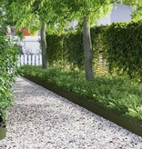 VidaXL Gazonranden 30 pcs Olijf Groen 103 x 0,05 x 22 cm Staal