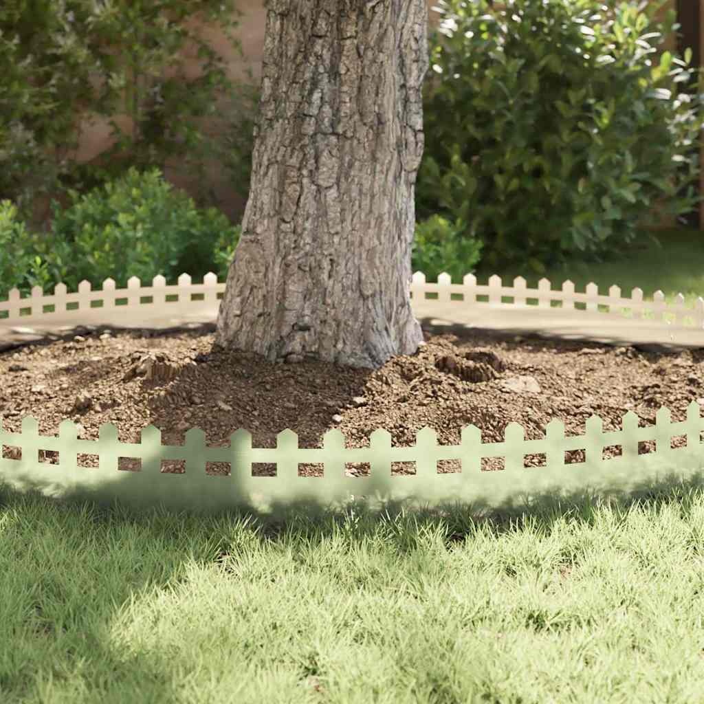 VidaXL Gazonranden 30 pcs Zilver 103 x 0,05 x 22 cm Roestvrij staal