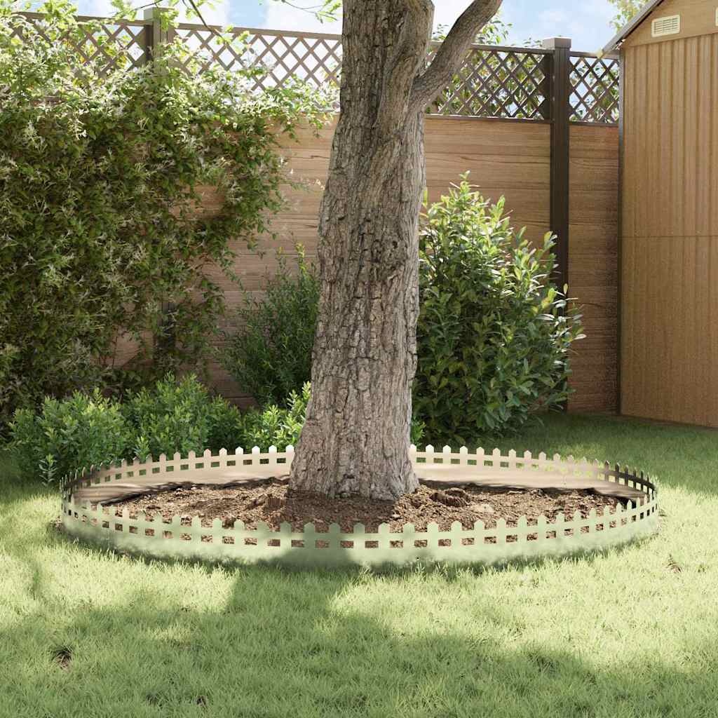 VidaXL Gazonranden 20 pcs Zilver 103 x 0,05 x 22 cm Roestvrij staal