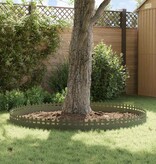 VidaXL Gazonranden 20 pcs Olijf Groen 103 x 0,05 x 22 cm Staal