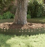 VidaXL Gazonranden 20 pcs Olijf Groen 103 x 0,05 x 22 cm Staal