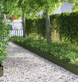 VidaXL Gazonranden 10 pcs Olijf Groen 103 x 0,05 x 22 cm Staal