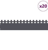 VidaXL Gazonranden 20 pcs Antraciet 103 x 0,05 x 22 cm Staal
