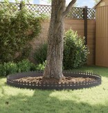 VidaXL Gazonranden 30 pcs Zwart 103 x 0,05 x 22 cm Staal