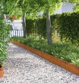 VidaXL Gazonranden 20 pcs Roestig 103 x 0,05 x 22 cm Cortenstaal