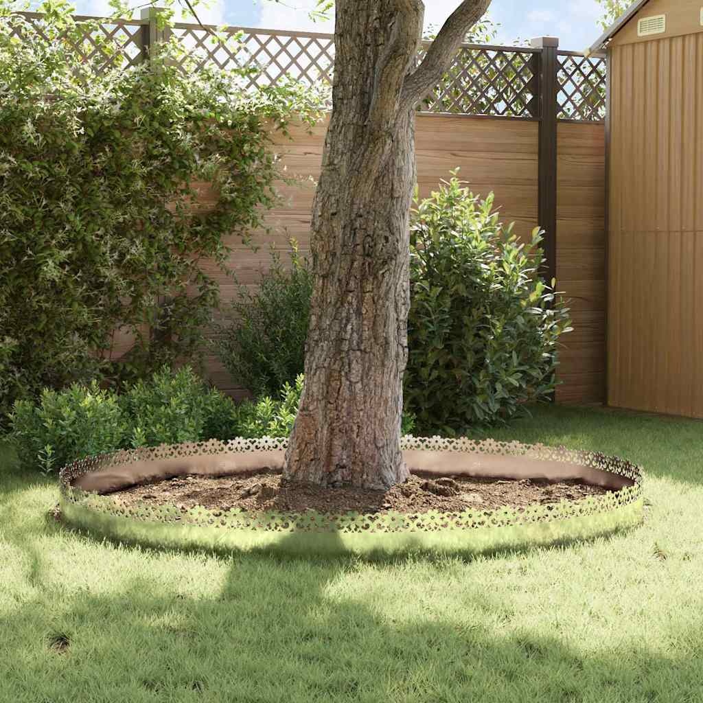 VidaXL Gazonranden 10 pcs Zilver 103 x 0,05 x 22 cm