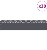 VidaXL Gazonranden 30 pcs Antraciet 103 x 0,05 x 22 cm Staal