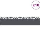 VidaXL Gazonranden 10 pcs Antraciet 103 x 0,05 x 22 cm Staal