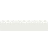 VidaXL Gazonranden 30 pcs Wit 103 x 0,05 x 22 cm Staal