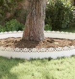 VidaXL Gazonranden 30 pcs Wit 103 x 0,05 x 22 cm Staal