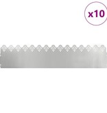 VidaXL Gazonranden 10 pcs Zilver 103 x 0,05 x 22 cm