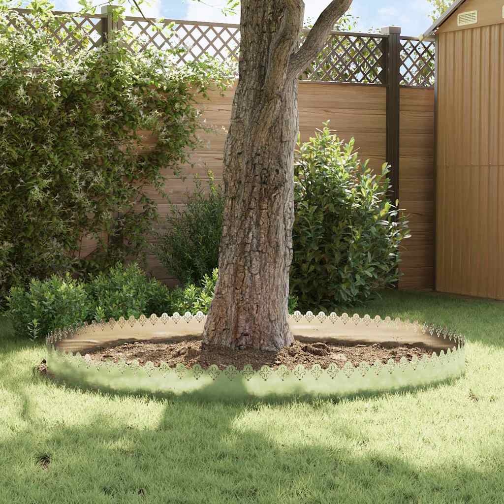 VidaXL Gazonranden 30 pcs Zilver 103 x 0,05 x 22 cm Roestvrij staal