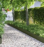 VidaXL Gazonranden 10 pcs Olijf Groen 103 x 0,05 x 22 cm Staal