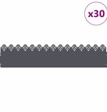 VidaXL Gazonranden 30 pcs Antraciet 103 x 0,05 x 22 cm Staal