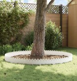 VidaXL Gazonranden 20 pcs Wit 103 x 0,05 x 22 cm Staal