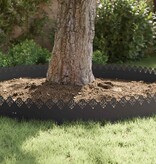 VidaXL Gazonranden 30 pcs Zwart 103 x 0,05 x 22 cm Staal