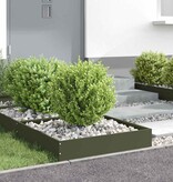 VidaXL Tuinrand Olijf Groen 60 x 60 x 13 cm Staal