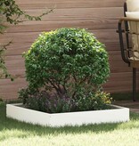 VidaXL Tuinrand 6 pcs Wit 60 x 60 x 13 cm Staal