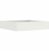 VidaXL Tuinrand Wit 60 x 60 x 13 cm Staal