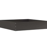 VidaXL Tuinrand 6 pcs Zwart 60 x 60 x 13 cm Staal