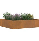 VidaXL Tuinrand Roestig 50 x 50 x 13 cm Cortenstaal